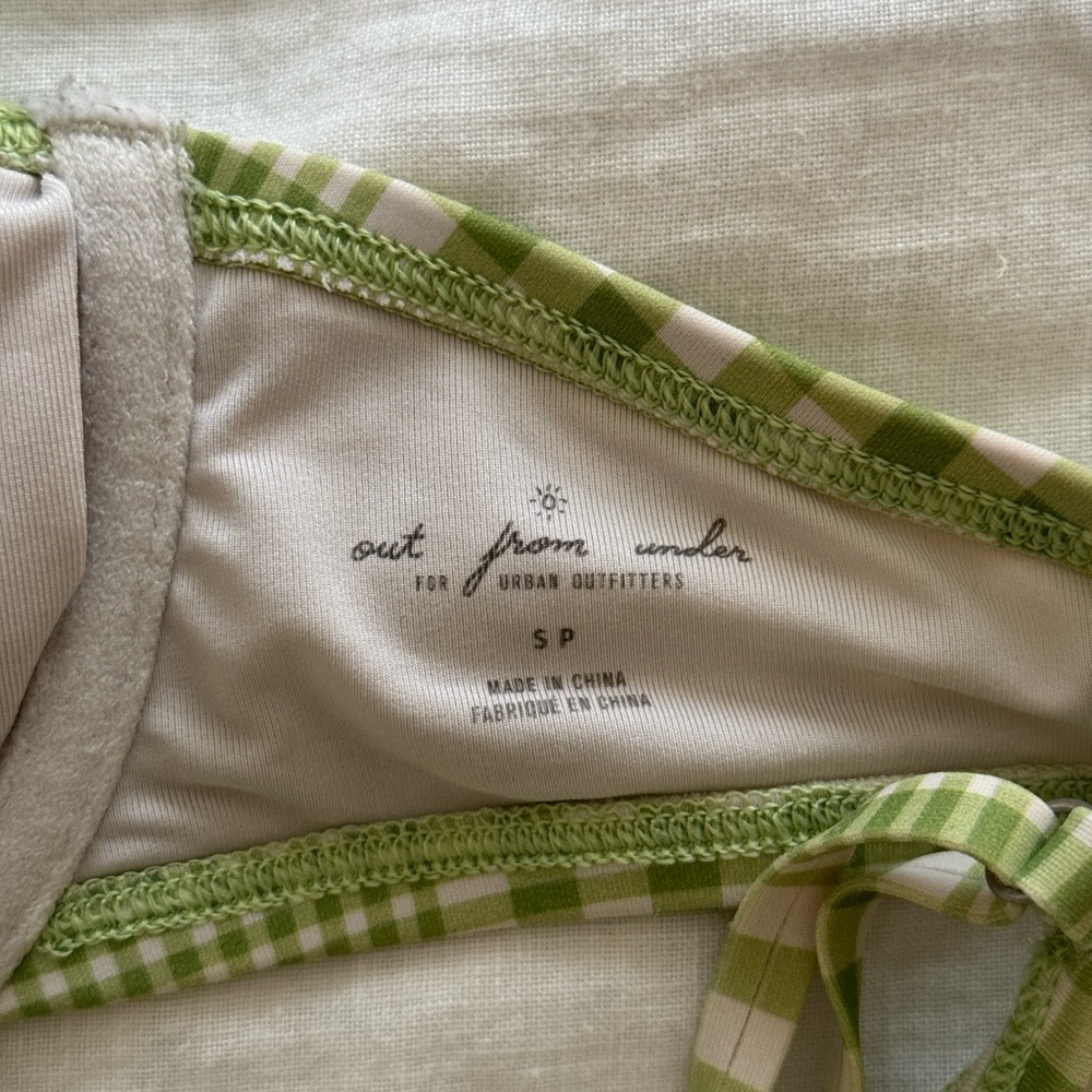 Urban Outfitters Green Plaid Swim Set - Picture 3 of 5